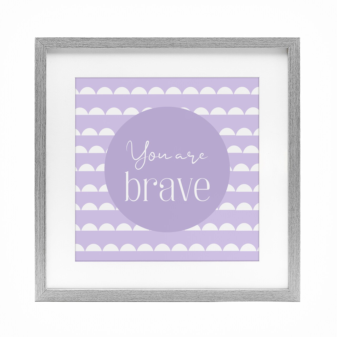 Stupell Industries You Are Brave Affirmation Framed Print Under Glass, design by Christine Simpson Art
